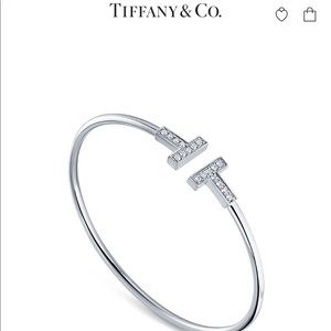 Tiffany T Diamond Wire Bracelet